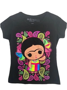 Mexico Frida Kahlo Mexican Doll Youth Medium T-Shirt - Picture 1 of 7