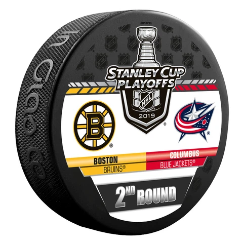 2019 Stanley Cup Playoffs Dueling Puck Columbus Blue Jackets / Boston Bruins Cover