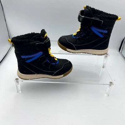 Merrell Snow Crush 3.0 ML266131 儿童美国 8 M 靴子黑色蓝色防水靴 — 第 1/4 张图片