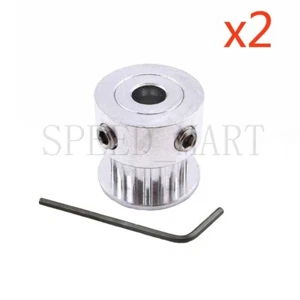 2pcs GT2 Aluminum Timing Pulley 20 Teeth Bore 3mm Teeth Width 7mm for 3D Printer - Picture 1 of 4