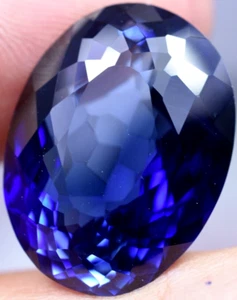 Rare 32.30 Ct Natural Violet Blue D Block Tanzanite GGL Certified Loose Gem - Picture 1 of 11