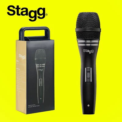 Stagg SDM90 Dynamic Microphone with XLR Cable Vocals Musician Instruments  - Image 1 of 4