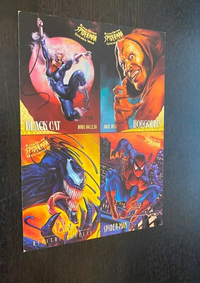 FLEER ULTRA SPIDER-MAN GOLDEN WEB (1995) -- Promoción de 4 tarjetas coleccionables sin cortar Foto 1 de 2
