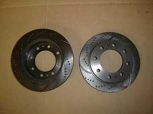 53012DS (FRONT 2pc) Sport Dimple Slotted Brake Disc Rotor (8 wheel bolt) - Picture 1 of 2