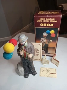 Vintage Emmett Kelly Jr Circus Balloons 9884 Limited Edition Musical - Bild 1 von 7