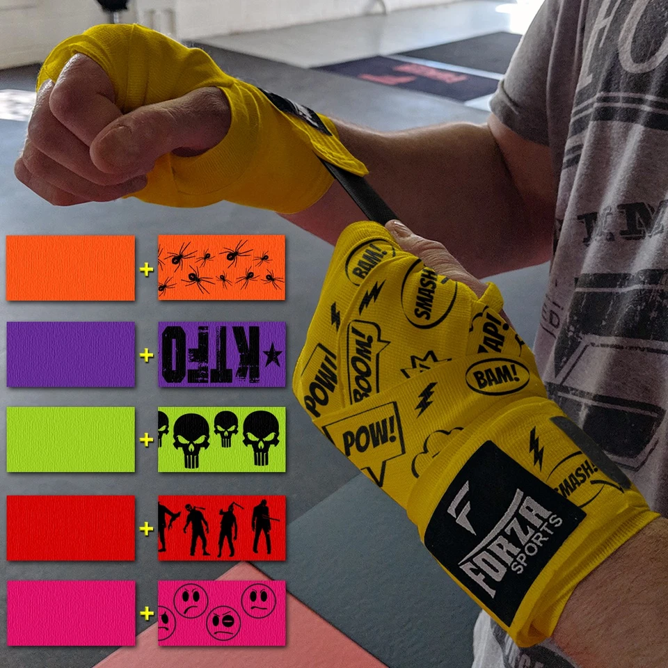 Forza Sports 180" Mexican Style Handwraps - Pattern & Matching Solid 2-Pack - Image 1 of 1
