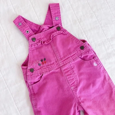 Mono con tirantes Carhartt para niñas talla 18 meses rosa clásico conejito LEER Foto 1 de 4
