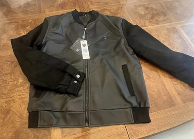 COLECCIONES FERRARI F — Chaqueta de CUERO de Lujo: NEGRO, L, 🇮🇹 Foto 1 de 4