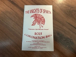 2013 Krewe of Sparta Ball Program- Mardi Gras Krewe Favor - Picture 1 of 3