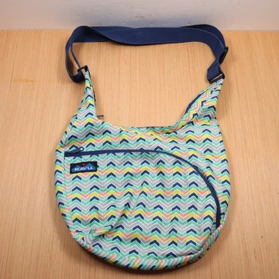 Bolso Bandolera KAVU Sydney Colorido Abstracto Usado en Excelente Condición Foto 1 de 4