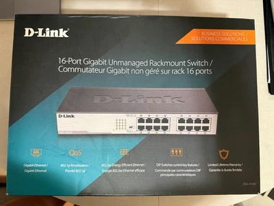 D-Link 16-Port Gigabit Unmanaged Rackmount Switch - Image 1 of 2