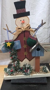 Muñeco de nieve de madera Let it Snow - Imagen 1 de 10