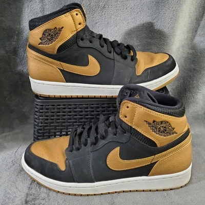 Nike Air Jordan 1 Retro High Melo 2014 332550-026 Negro Dorado Blanco Talla EE. UU. 9,5 Foto 1 de 4