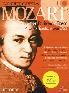 Mozart Arias Baritone Bass Cantolopera Vocal Piano Opera Sheet Music Book CD - Picture 1 of 1