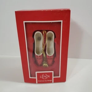 Lenox Dorothy Ruby Slippers Ornament Shoes Wizard Of Oz No Place Like Home - Picture 1 of 12