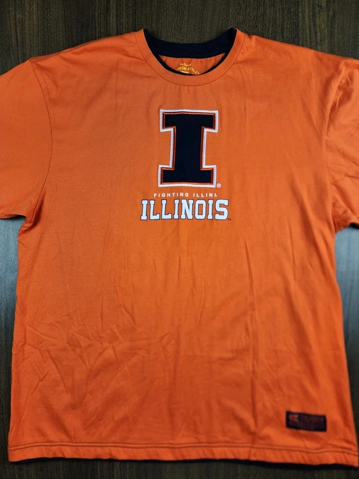 ~ COLOSSEUM Athletics ~ ILLINIOS университета оранжевый футболка мужская размер XL - Изображение 1 из 4