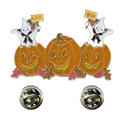 HEGIBAER Halloween Geister Walpurgisnacht Kürbis Metall Button Badge Pin Anstecker 0218