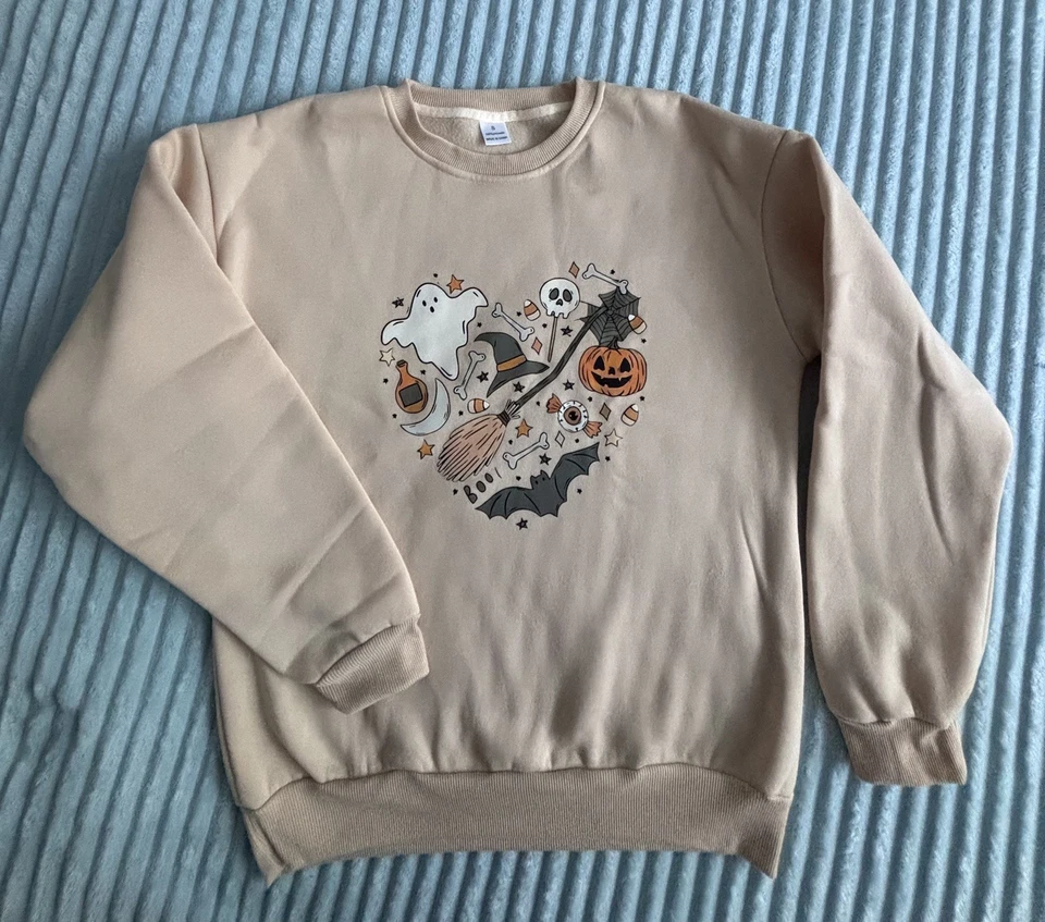 Halloween Sweatshirt • beige  • Gr. S - Bild 1 von 1