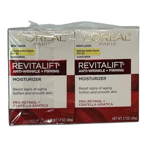 2x L'Oréal Paris Revitalift Anti-Wrinkle + Firming Day Cream SPF 25 1.7 oz - Picture 1 of 6