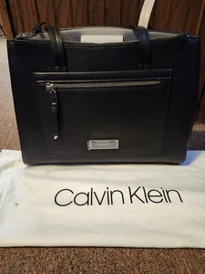 Calvin Klein Handbag Multi- Pockets NWOT Black - Picture 1 of 13