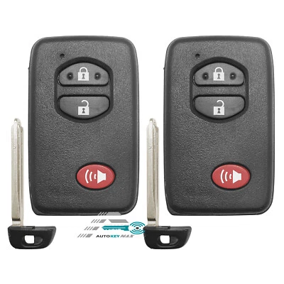 2 适用于丰田 Highlander Land Cruiser Rav4 无钥匙进入遥控器 Fob HYQ14AAB — 第 1/2 张图片