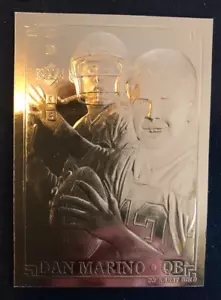 DAN MARINO DOLPHINS  1995 UD GOLD GENUINE AUTHENTIC FOOTBALL CARD #9170 - Picture 1 of 2