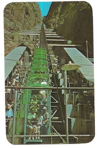 STEILBAHN Unterbahnhof Eisenbahn bei ROYAY SCHLUCHT Canon City CO Postkarte - Bild 1 von 2