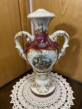 LIDO CHINA Vase Lamp ~ Antique ~ Victorian Courtship ~ Hand Decorated 22K GOLD