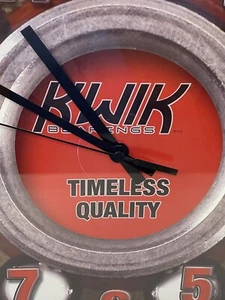 Vintage Kwik Bearings “Timeless Quality” Wall Clock Battery Operated -Works - Picture 1 of 5