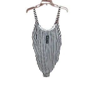 New Women's SIZE 2xL Bathing Suits Striped.One Piece -ck2197 - Picture 1 of 6