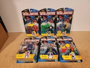Kenner Total Justice Complete Lot Flash,Lantern,Aquaman,Batman,Robin,Darkseid - Picture 1 of 10