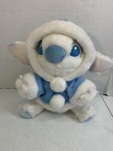 Disney Store Exclusive Snowball Stitch Plush 12"  Winter Blue and White Hoodie