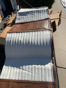 Vintage NOS Car Seat Cover Kit 1942 - 1952 General Motor Cars U2 Brown & White - Picture 1 of 5