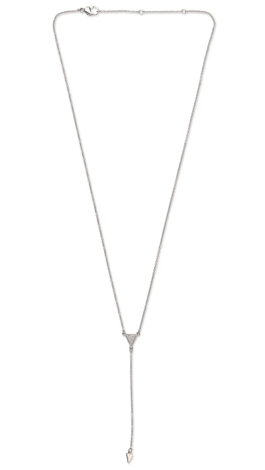 Collar colgante triángulo para mujer Rebecca Minkoff 302005 - plata/cristal Foto 1 de 1