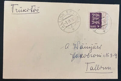 1936 Таллинн Эстония Обложка Местное Б/у - Изображение 1 из 2