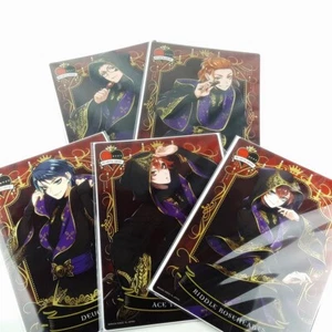 Twisted Wonderland Jumbo Carddass Clear Sheet set Riddle Ace Deuce Cater Trey - Picture 1 of 6