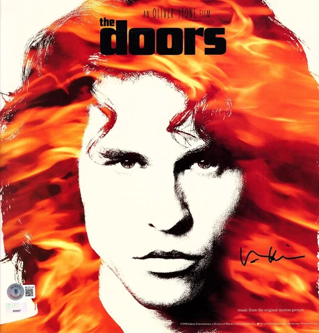 VAL KILMER Signed  12X12 Promo Flat "The Doors" Jim Morrison Beckett Cover