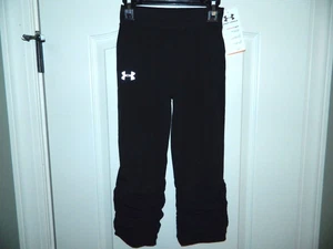 Girl's Under Armour Black Athletic Pants Size 4-NWT - Picture 1 of 4