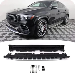 Running Boards for Mercedes Benz GLE 53 63 Coupe AMG 2020-23 Side Steps Nerf Bar - Picture 1 of 6