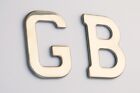Voiture Classique Qualité Acier Inoxydable Auto-Adhésif GB Coffre Badge, Grand