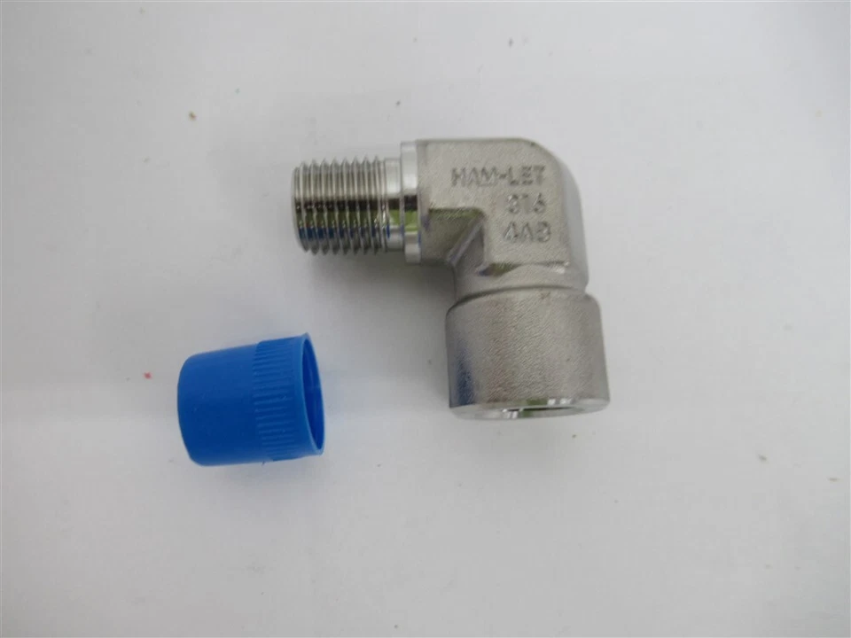 Ham-Let 3001123 , 116H , 1/4" x 1/4" Stainless Steel Pipe 90° Street Elbow  - Image 1 of 1