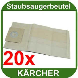 20 bolsas de aspiradora para Kärcher repuesto para original 9.904-076 - Imagen 1 de 1