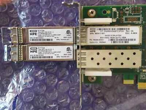 HPE 16Gb Dual Port Fibre Channel Host Bus Adapter P9D94A & 2x 16GB SFP+ SW XCVR - Picture 1 of 2