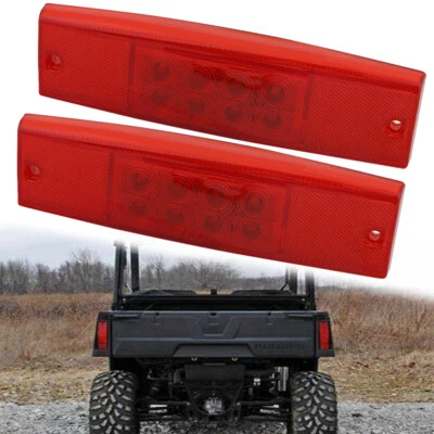Pair Taillight Tail Light Lens LED For Polaris Ranger 400 500 570 800 2411450 - Image 1 of 4