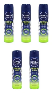 Nivea Men Fresh Power Deo Spray Deodorant , 5x150ml EAN4005900457523 - Bild 1 von 1