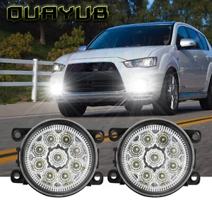 Left & Right Fog Light Lamps Fit For Mitsubishi Outlander 2007-2020 - Picture 1 of 20