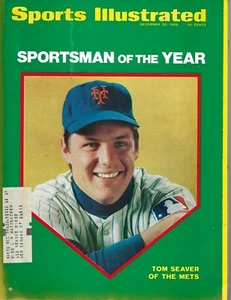 1969 12/22 Sports Illustrated Baseball Magazin Tom Seaver, New York Mets FAIR - Bild 1 von 11