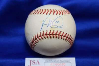 Vernon Wells JSA COA Autograph Major League Signed Baseball - Image 1 of 2