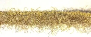 5 Yds Decorator Eyelash Fringe -Fleco Renee - Blonde Gold Mix #9870 - Picture 1 of 2