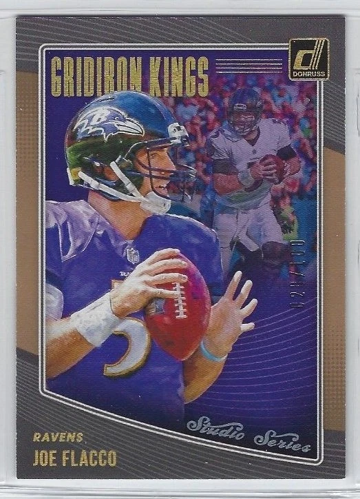 JOE FLACCO 2018 Panini Donruss Football GRIDIRON KINGS Silver HOLO /100 Ravens - Image 1 of 1